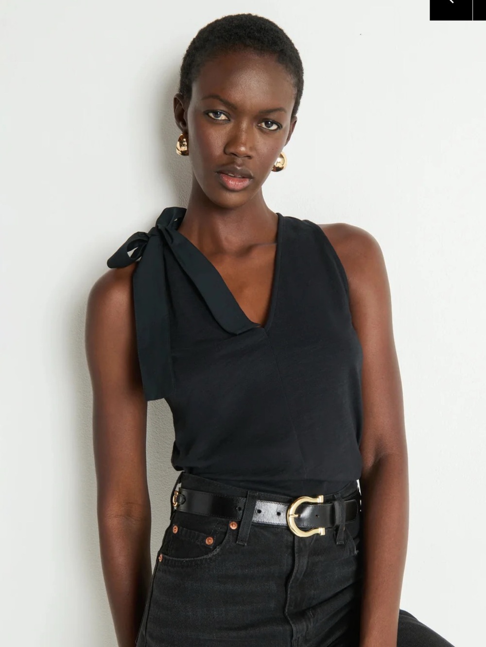 NWT Nation Los Angeles Black Daniella Tank, XS